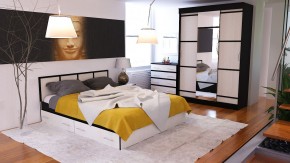 Сакура спальня № 1 Комод + Зеркало + Кровать 1600 + Тумба + Шкаф-купе 1500, сп.м. 1600х2000 мм., б/м, основание есть, ун. сб. в Коротчаево - korotchaevo.mebel24.online | фото 5