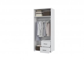 Шкаф 2-х створчатый с ящиками VICTOR (Белый) в Коротчаево - korotchaevo.mebel24.online | фото 2