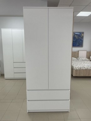 Шкаф 2-ств. с 2 ящиками "Бьянко" в Коротчаево - korotchaevo.mebel24.online | фото 3