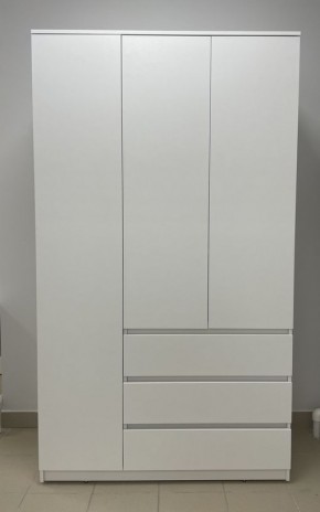 Шкаф 3-ств. с 3 ящиками "Бьянко" в Коротчаево - korotchaevo.mebel24.online | фото 3
