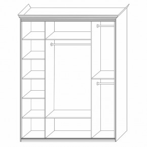 Шкаф 4-х дверный (корпус) Неаполь в Коротчаево - korotchaevo.mebel24.online | фото 3