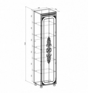 Шкаф для белья Ассоль плюс АС-531К в Коротчаево - korotchaevo.mebel24.online | фото 2