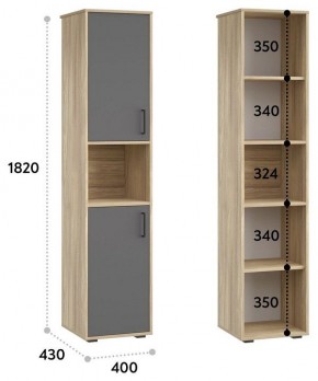 Шкаф для белья Оскар в Коротчаево - korotchaevo.mebel24.online | фото 3