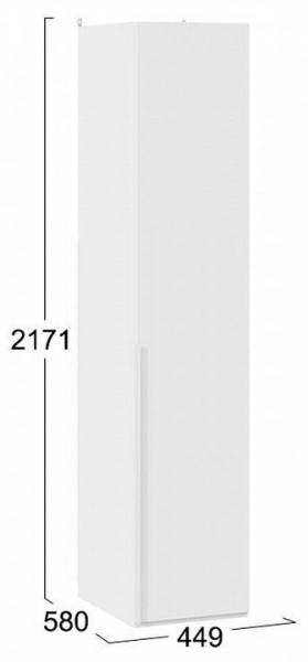 Шкаф для белья Порто СМ-393.07.001 в Коротчаево - korotchaevo.mebel24.online | фото 4