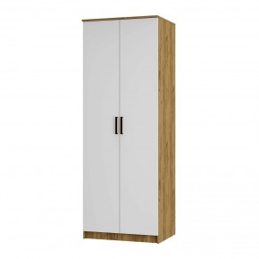 Шкаф двухстворчатый Евро ШК-01 (крафт/белый) в Коротчаево - korotchaevo.mebel24.online | фото