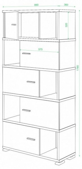 Шкаф комбинированный Домино СБ-30/5 в Коротчаево - korotchaevo.mebel24.online | фото 2