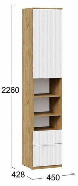Шкаф комбинированный Хилтон Исп. 2 в Коротчаево - korotchaevo.mebel24.online | фото 8