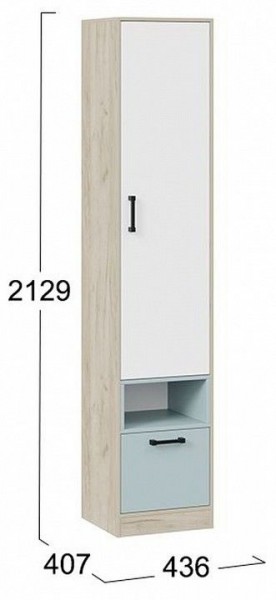Шкаф комбинированный Оливер 401.002.000 в Коротчаево - korotchaevo.mebel24.online | фото 3