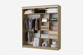 Шкаф-купе Фаворит 2.0 серия Альянс (дуб сонома) в Коротчаево - korotchaevo.mebel24.online | фото 2
