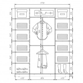 Шкаф-купе ХИТ 22-4-20/2-666 (420) в Коротчаево - korotchaevo.mebel24.online | фото 2