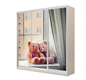 Шкаф-купе ХИТ 22-4-20-777 МИШКИ НА ОКНЕ в Коротчаево - korotchaevo.mebel24.online | фото