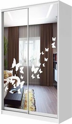 Шкаф-купе ХИТ 24-14-66 БАБОЧКИ в Коротчаево - korotchaevo.mebel24.online | фото