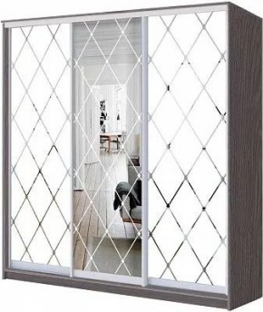 Шкаф-купе ХИТ 24-20/2-666 РОМБ БОЛЬШОЙ МАТОВЫЙ в Коротчаево - korotchaevo.mebel24.online | фото