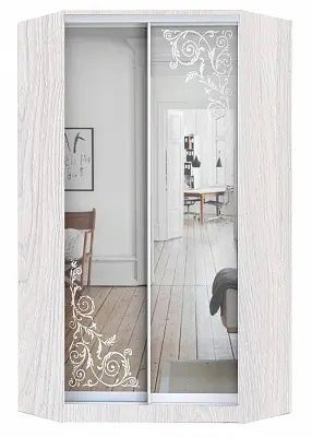 Шкаф-купе ХИТ-У-L-24-64-66 ОРНАМЕНТ в Коротчаево - korotchaevo.mebel24.online | фото
