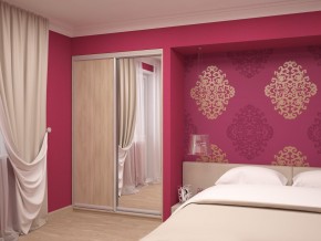 Шкаф-купе Ксения 1400 ЛДСП+Зеркало (ЛДСП 1 кат.) в Коротчаево - korotchaevo.mebel24.online | фото 1