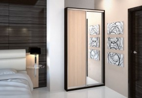 Шкаф-купе Ксения 1400 ЛДСП+Зеркало (ЛДСП 1 кат.) в Коротчаево - korotchaevo.mebel24.online | фото 5