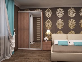 Шкаф-купе Ксения 1400 ЛДСП+Зеркало (ЛДСП 1 кат.) в Коротчаево - korotchaevo.mebel24.online | фото 8