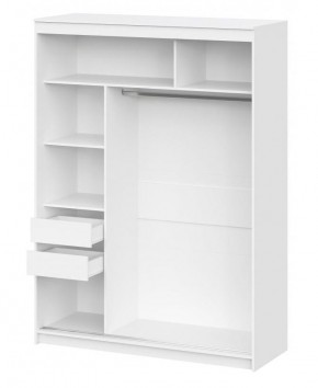 Шкаф-купе ШКП 3 Серия 2 (1600) Белый текстурный в Коротчаево - korotchaevo.mebel24.online | фото 2