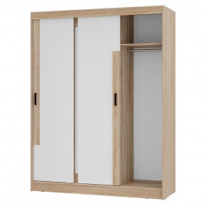 Шкаф-купе Смарт ШКК-06 (дуб сонома/белый) в Коротчаево - korotchaevo.mebel24.online | фото 4