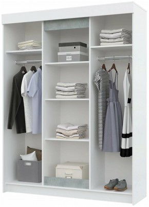 Шкаф-купе VICTOR (Белый-Бетон) в Коротчаево - korotchaevo.mebel24.online | фото 2