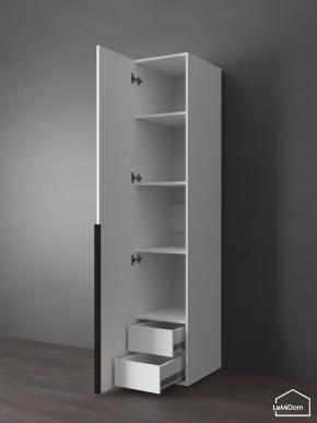 Шкаф Linnea MHR-1-3 2050х400х510 (Белый-М 11.1.2) в Коротчаево - korotchaevo.mebel24.online | фото 6