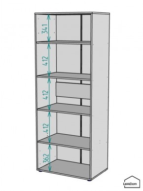 Шкаф Linnea MHR-2-2 2050х800х510 (Белый-М 11.1.2) в Коротчаево - korotchaevo.mebel24.online | фото 3