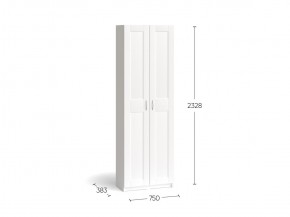 Шкаф МАКС двухдверный узкий, цвет белый в Коротчаево - korotchaevo.mebel24.online | фото 3