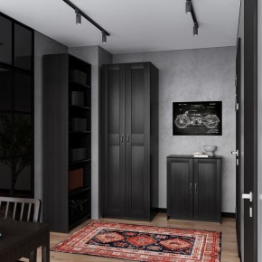 Шкаф МАКС двухстворчатый, цвет Дуб Венге в Коротчаево - korotchaevo.mebel24.online | фото 4