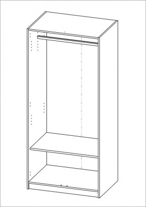 Шкаф ОРИОН двухдверный, цвет Дуб Сонома в Коротчаево - korotchaevo.mebel24.online | фото 2