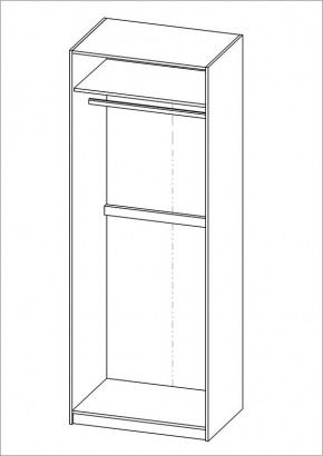 Шкаф ПЕГАС двухдверный, цвет Дуб Сонома в Коротчаево - korotchaevo.mebel24.online | фото 3