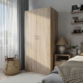 Шкаф ПЕГАС двухдверный, цвет Дуб Сонома в Коротчаево - korotchaevo.mebel24.online | фото 4