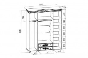 Шкаф платяной Ассоль плюс АС-28 в Коротчаево - korotchaevo.mebel24.online | фото 3