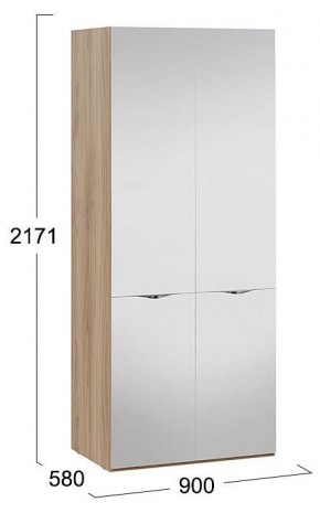 Шкаф платяной Глосс СМ-319.07.212 в Коротчаево - korotchaevo.mebel24.online | фото 3
