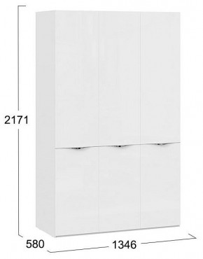 Шкаф платяной Глосс СМ-319.07.431 в Коротчаево - korotchaevo.mebel24.online | фото 4