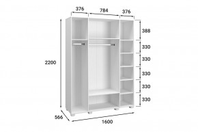 Шкаф платяной Монблан МБ-25К в Коротчаево - korotchaevo.mebel24.online | фото 3