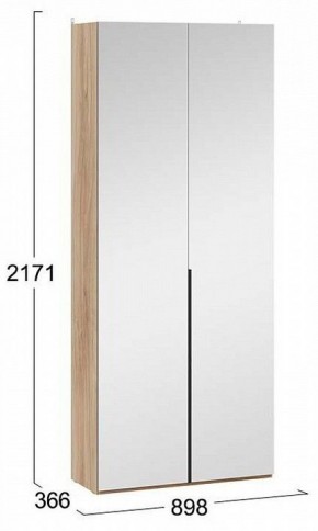 Шкаф платяной Порто СМ-393.07.224 в Коротчаево - korotchaevo.mebel24.online | фото 4