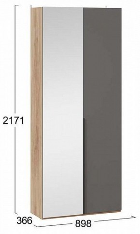 Шкаф платяной Порто СМ-393.07.225 в Коротчаево - korotchaevo.mebel24.online | фото 3