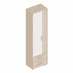 ГРАФ Шкаф 2-х створчатый с 2 ящиками (перламутр) в Коротчаево - korotchaevo.mebel24.online | фото