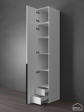 Шкаф с антресолью Linnea MHR-1A-4 2450х400х510 (Белый-М 11.1.1) в Коротчаево - korotchaevo.mebel24.online | фото 5