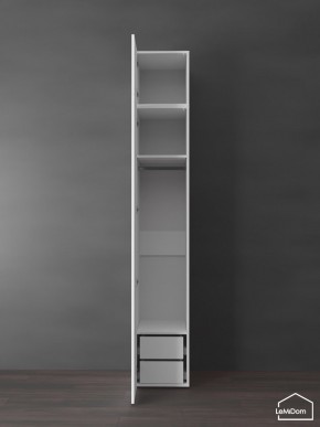 Шкаф с антресолью Linnea MHR-1POA-3 2450х400х510 (Белый-М 11.1.2) в Коротчаево - korotchaevo.mebel24.online | фото 5