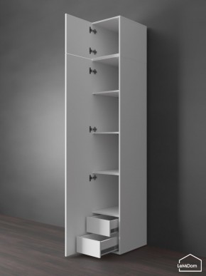 Шкаф с антресолью Linnea MHR-1POA-4 2450х400х510 (Белый-М 11.1.1) в Коротчаево - korotchaevo.mebel24.online | фото 5