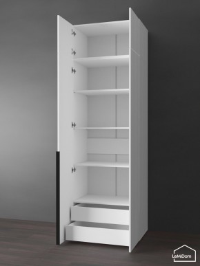Шкаф с антресолью Linnea MHR-2A-4 2450х800х510 (Белый-М 11.1.1) в Коротчаево - korotchaevo.mebel24.online | фото 5