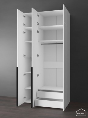 Шкаф с антресолью Linnea MHR-3A-2 2450х1200х510 (Белый-М 11.1.1) в Коротчаево - korotchaevo.mebel24.online | фото 5