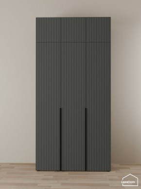 Шкаф с антресолью Linnea MHR-3A-2 2450х1200х510 (Графит-М 11.1.25) в Коротчаево - korotchaevo.mebel24.online | фото 1