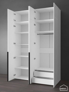 Шкаф с антресолью Linnea MHR-4A-2 2450х1600х510 (Белый-М 11.1.1) в Коротчаево - korotchaevo.mebel24.online | фото 6