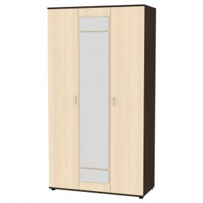 Шкаф с зеркалом "Алиса (H5_M)" ручка скоба (Венге-ДМ) в Коротчаево - korotchaevo.mebel24.online | фото