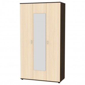Шкаф с зеркалом "Алиса (H5_M2)" ручка скоба (Венге-ДМ) в Коротчаево - korotchaevo.mebel24.online | фото