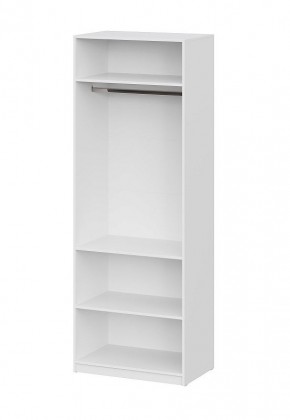Шкаф ШК-5 + 2 полки (800) Белый текстурный в Коротчаево - korotchaevo.mebel24.online | фото 3