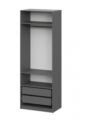 Шкаф ШК-5 + 2 полки + ящики (800) Графит в Коротчаево - korotchaevo.mebel24.online | фото 4