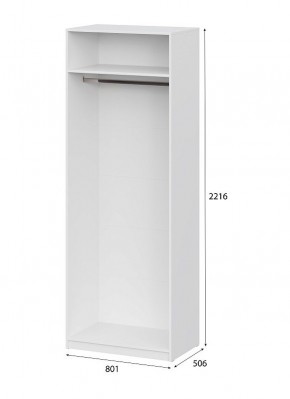 Шкаф ШК-5 (800) Белый текстурный в Коротчаево - korotchaevo.mebel24.online | фото 5